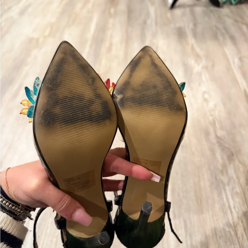 Betsey Johnson Multicolor Floral Heels - Picture 7 of 7
